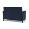Lesro Siena 2 Seat Tandem Seating No Center Arm, Black, RF Blueberry Back, MD Ink Seat, RF Blueberry Panels SN2101 - alternate 2